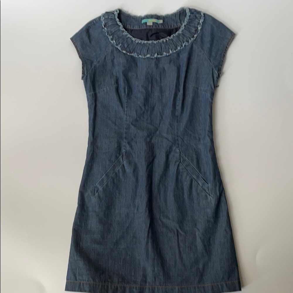 Boden Denim Shift Dress Size 4 Regular